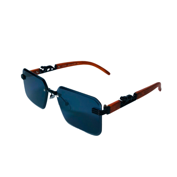 CARTIER SUNSHADES WITH WOODEN TEXTURE.