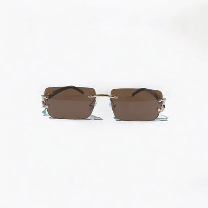 CARTIER SUNGLASSES WITH PANTHER ADITION(BLACK&BROWN)